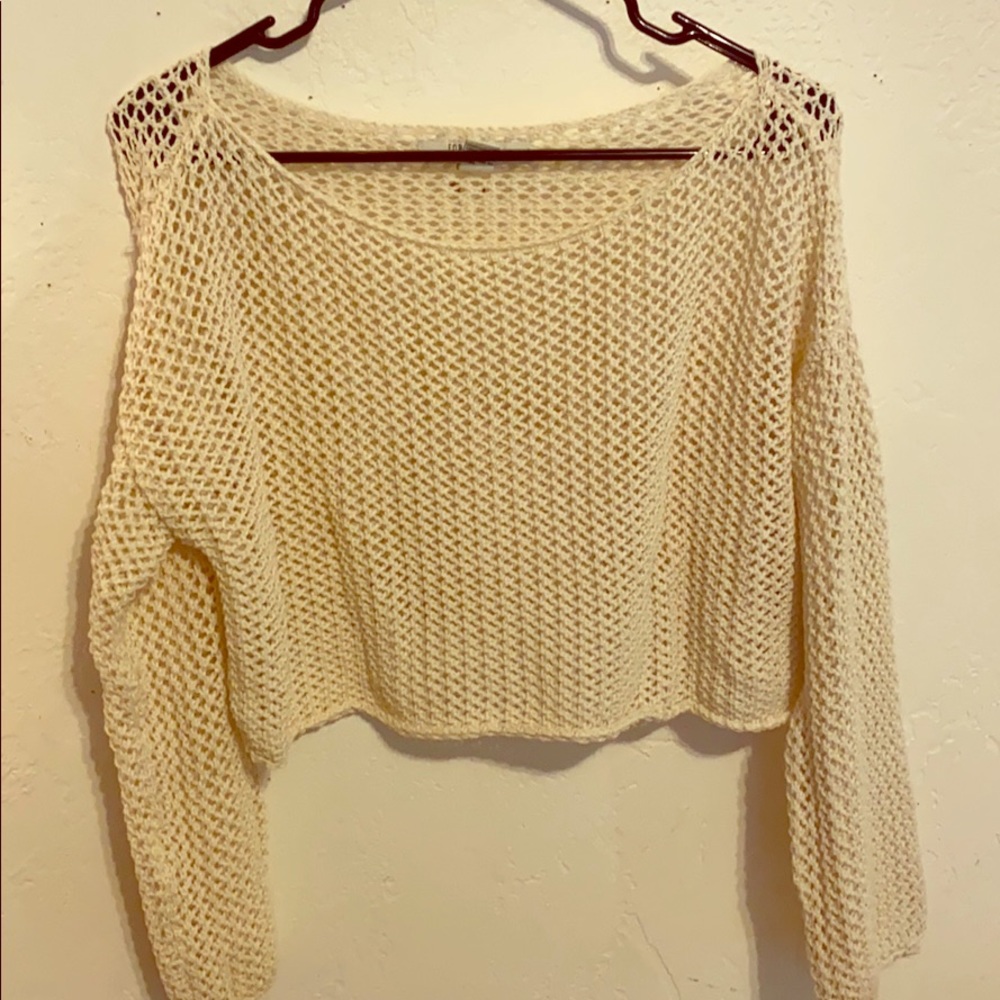 Forever 21 cropped mesh cover up